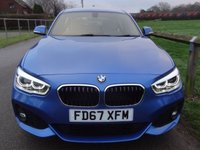 USED 2017 67 BMW 118i M Sport  METALLIC ESTORIL BLUE WITH DAKOTA OYSTER LEATHER 