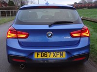 USED 2017 67 BMW 118i M Sport  METALLIC ESTORIL BLUE WITH DAKOTA OYSTER LEATHER 