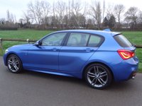 USED 2017 67 BMW 118i M Sport  METALLIC ESTORIL BLUE WITH DAKOTA OYSTER LEATHER 
