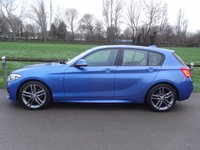 USED 2017 67 BMW 118i M Sport  METALLIC ESTORIL BLUE WITH DAKOTA OYSTER LEATHER 