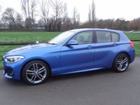 USED 2017 67 BMW 118i M Sport  METALLIC ESTORIL BLUE WITH DAKOTA OYSTER LEATHER 