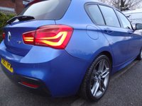 USED 2017 67 BMW 118i M Sport  METALLIC ESTORIL BLUE WITH DAKOTA OYSTER LEATHER 