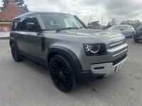 USED 2021 70 LAND ROVER DEFENDER 3.0 D250 MHEV HSE SUV 5dr Diesel Auto 4WD Euro 6 (s/s) (250 ps) DEFENDER HSE 3.0D IN EIGER GREY FSH PANORAMIC SUNROOF 23"ALLOYS
