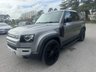 USED 2021 70 LAND ROVER DEFENDER 3.0 D250 MHEV HSE SUV 5dr Diesel Auto 4WD Euro 6 (s/s) (250 ps) DEFENDER HSE 3.0D IN EIGER GREY FSH PANORAMIC SUNROOF 23"ALLOYS