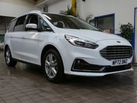 USED 2022 72 FORD GALAXY 2.5h Duratec Titanium MPV 5dr Petrol Hybrid CVT Euro 6 (s/s) (190 ps) LUX PACK SAT NAV LEATHER HEATED SEATS CRUISE CONTROL PARKING SENSORS 1 OWNER SERVICE HISTORY WARRANTY GENUINE LOW MILES