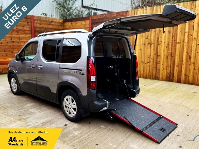 View our Peugeot Rifter 3 Seat Petrol Auto Wheelchair Accessible Disabled Access Vehicle WAV