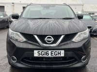 USED 2016 16 NISSAN QASHQAI 1.2 DIG-T Tekna SUV 5dr Petrol XTRON 2WD Euro 6 (s/s) (115 ps) THIS CAR COMES WITH 6 MONTHS WARRANTY , BREAKDOWN COVER & RECOVERY++  LOW MILES + ULEZ COMPLIANT +  SAT NAVIGATION + REVERSING CAMERA + AROUND VIEW CAMERA + FRONT & REAR PARKING SENSORS + PARK ASSISST + ECO DRIVE + LEATHER SEATS + HEATED SEATS + FULL ELECTRIC SEATS + PANAROMIC ROOF + KEYLESS START +  CRUISE CONTROL + ELECTRIC PARKING BRAKE + LANE ASSISST + AUTO START/STOP + TRACTION CONTROL + DUAL CLIMATE + PRIVACY GLASS + CD PLAYER + BLUETOOTH + USB CONNECTION + SD CARD + AUX CONNECTION + 19 IN