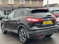 USED 2016 16 NISSAN QASHQAI 1.2 DIG-T Tekna SUV 5dr Petrol XTRON 2WD Euro 6 (s/s) (115 ps) THIS CAR COMES WITH 6 MONTHS WARRANTY , BREAKDOWN COVER & RECOVERY++  LOW MILES + ULEZ COMPLIANT +  SAT NAVIGATION + REVERSING CAMERA + AROUND VIEW CAMERA + FRONT & REAR PARKING SENSORS + PARK ASSISST + ECO DRIVE + LEATHER SEATS + HEATED SEATS + FULL ELECTRIC SEATS + PANAROMIC ROOF + KEYLESS START +  CRUISE CONTROL + ELECTRIC PARKING BRAKE + LANE ASSISST + AUTO START/STOP + TRACTION CONTROL + DUAL CLIMATE + PRIVACY GLASS + CD PLAYER + BLUETOOTH + USB CONNECTION + SD CARD + AUX CONNECTION + 19 IN