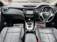 USED 2016 16 NISSAN QASHQAI 1.2 DIG-T Tekna SUV 5dr Petrol XTRON 2WD Euro 6 (s/s) (115 ps) THIS CAR COMES WITH 6 MONTHS WARRANTY , BREAKDOWN COVER & RECOVERY++  LOW MILES + ULEZ COMPLIANT +  SAT NAVIGATION + REVERSING CAMERA + AROUND VIEW CAMERA + FRONT & REAR PARKING SENSORS + PARK ASSISST + ECO DRIVE + LEATHER SEATS + HEATED SEATS + FULL ELECTRIC SEATS + PANAROMIC ROOF + KEYLESS START +  CRUISE CONTROL + ELECTRIC PARKING BRAKE + LANE ASSISST + AUTO START/STOP + TRACTION CONTROL + DUAL CLIMATE + PRIVACY GLASS + CD PLAYER + BLUETOOTH + USB CONNECTION + SD CARD + AUX CONNECTION + 19 IN