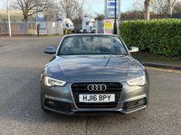 USED 2016 16 AUDI A5 CABRIOLET 2.0 TDI S line Convertible 2dr Diesel Manual Euro 6 (s/s) (190 ps) ULEZ+SH+NAV+LTHR+HTDS+S LINE+FDM+PS