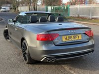 USED 2016 16 AUDI A5 CABRIOLET 2.0 TDI S line Convertible 2dr Diesel Manual Euro 6 (s/s) (190 ps) ULEZ+SH+NAV+LTHR+HTDS+S LINE+FDM+PS