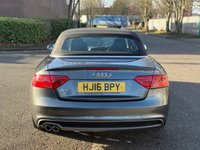 USED 2016 16 AUDI A5 CABRIOLET 2.0 TDI S line Convertible 2dr Diesel Manual Euro 6 (s/s) (190 ps) ULEZ+SH+NAV+LTHR+HTDS+S LINE+FDM+PS