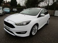 USED 2017 17 FORD FOCUS 1.0T EcoBoost ST-Line Hatchback 5dr Petrol Manual Euro 6 (s/s) (125 ps) GREAT LOOKING FOCUS ST-LINE,,,SERVICE HISTORY,,,ECONOMICAL,,,LOW MILEAGE,,,,NEW M.O.T AND SERVICE BEFORE COLLECTION,,,,PARTS AND LABOUR WARRANTY INCLUDED.