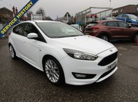 USED 2017 17 FORD FOCUS 1.0T EcoBoost ST-Line Hatchback 5dr Petrol Manual Euro 6 (s/s) (125 ps) GREAT LOOKING FOCUS ST-LINE,,,SERVICE HISTORY,,,ECONOMICAL,,,LOW MILEAGE,,,,NEW M.O.T AND SERVICE BEFORE COLLECTION,,,,PARTS AND LABOUR WARRANTY INCLUDED.