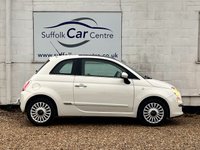 USED 2012 12 FIAT 500 1.2 Lounge Hatchback 3dr Petrol Manual Euro 5 (s/s) (69 bhp) www.suffolkcarcentre.co.uk - Located at Lowestoft