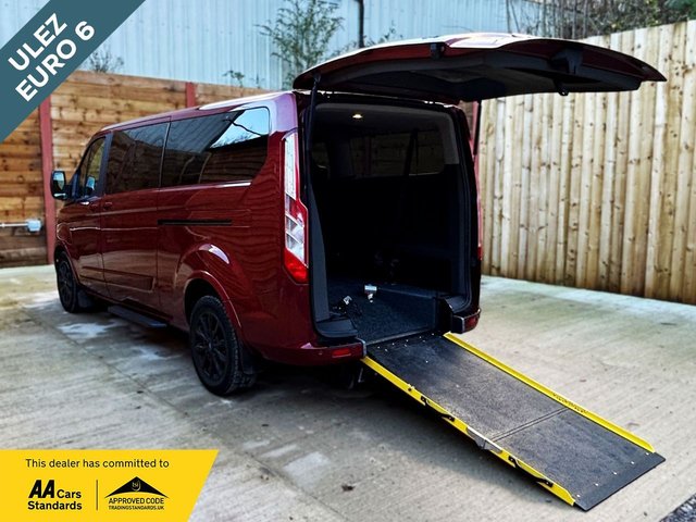 View our Ford Tourneo Custom L2 LWB 6 Seat Auto Wheelchair Accessible Disabled Access Vehicle WAV