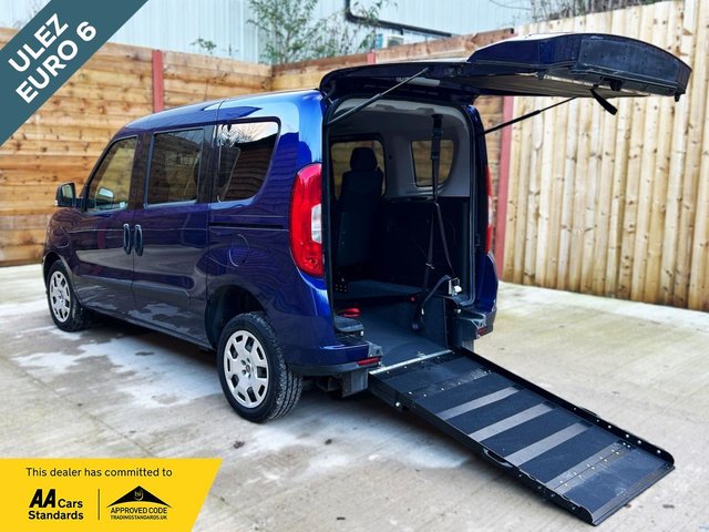 View our Fiat Doblo 4 Seat Petrol Wheelchair Accessible Disabled Access Vehicle WAV 