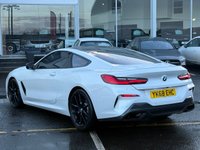 USED 2018 68 BMW 8 SERIES 3.0 840d Coupe 2dr Diesel Steptronic xDrive Euro 6 (s/s) (320 ps) THIS CAR COMES WITH 6 MONTHS WARRANTY , BREAKDOWN COVER & RECOVERY++  APPLE CAR PLAY/ ANDRIOD AUTO + NAVIGATION SYSTEM + BLUETOOTH + DAB RADIO + USB CONNECTION + AUX CONNECTION + FRONT AND REAR PARKING SENSORS + REVERSING CAMERA + 360 CAMERA VIEW + FULL  LEATHER TRIM  + FRONT HEATED SEATS + FRONT MEMORY SEATS + CRUISE CONTROL + CLIMATE CONTROL + PRIVACY GLASS + 20 INCH ALLOY WHEELS + HARMON KARDON SOUND SYSTEM + AUTO START STOP + ELECTRIC PARKING BRAKE + HILL HOLD ASSIST + ELECTRIC SEAT ADJUST