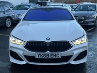 USED 2018 68 BMW 8 SERIES 3.0 840d Coupe 2dr Diesel Steptronic xDrive Euro 6 (s/s) (320 ps) THIS CAR COMES WITH 6 MONTHS WARRANTY , BREAKDOWN COVER & RECOVERY++  APPLE CAR PLAY/ ANDRIOD AUTO + NAVIGATION SYSTEM + BLUETOOTH + DAB RADIO + USB CONNECTION + AUX CONNECTION + FRONT AND REAR PARKING SENSORS + REVERSING CAMERA + 360 CAMERA VIEW + FULL  LEATHER TRIM  + FRONT HEATED SEATS + FRONT MEMORY SEATS + CRUISE CONTROL + CLIMATE CONTROL + PRIVACY GLASS + 20 INCH ALLOY WHEELS + HARMON KARDON SOUND SYSTEM + AUTO START STOP + ELECTRIC PARKING BRAKE + HILL HOLD ASSIST + ELECTRIC SEAT ADJUST