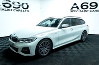 USED 2021 71 BMW 3 SERIES 2.0 330i M Sport Touring 5dr Petrol Auto Euro 6 (s/s) (258 ps) Black Vernasca Heated Leather