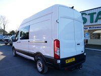 USED 2022 72 FORD TRANSIT 350 RWD 2.0 EBL 130 BHP LONG H3 EXTRA HIGH CREWCAB  AIR CON | 6 SEATER | EXTRA HIGH ROOF