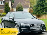 USED 2017 67 AUDI S4 3.0 TFSI V6 Saloon 4dr Petrol Tiptronic quattro Euro 6 (s/s) (354 ps) LOW MILES+RED LEATHER+SAT NAV+
