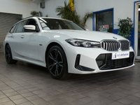USED 2022 72 BMW 3 SERIES 2.0 330e 12kWh M Sport Touring 5dr Petrol Plug-in Hybrid Auto Euro 6 (s/s) (292 ps) SAT NAV PART LEATHER INTERIOR REAR VIEW CAMERA ANDROID APPLE CARPLAY PARKING SENSORS 1 OWNER EXCELLENT SERVICE HISTORY