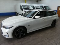 USED 2022 72 BMW 3 SERIES 2.0 330e 12kWh M Sport Touring 5dr Petrol Plug-in Hybrid Auto Euro 6 (s/s) (292 ps) SAT NAV PART LEATHER INTERIOR REAR VIEW CAMERA ANDROID APPLE CARPLAY PARKING SENSORS 1 OWNER EXCELLENT SERVICE HISTORY