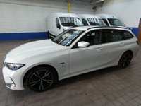USED 2022 72 BMW 3 SERIES 2.0 330e 12kWh M Sport Touring 5dr Petrol Plug-in Hybrid Auto Euro 6 (s/s) (292 ps) SAT NAV PART LEATHER INTERIOR REAR VIEW CAMERA ANDROID APPLE CARPLAY PARKING SENSORS 1 OWNER EXCELLENT SERVICE HISTORY