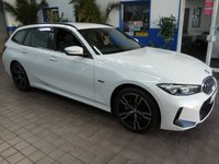 USED 2022 72 BMW 3 SERIES 2.0 330e 12kWh M Sport Touring 5dr Petrol Plug-in Hybrid Auto Euro 6 (s/s) (292 ps) SAT NAV PART LEATHER INTERIOR REAR VIEW CAMERA ANDROID APPLE CARPLAY PARKING SENSORS 1 OWNER EXCELLENT SERVICE HISTORY