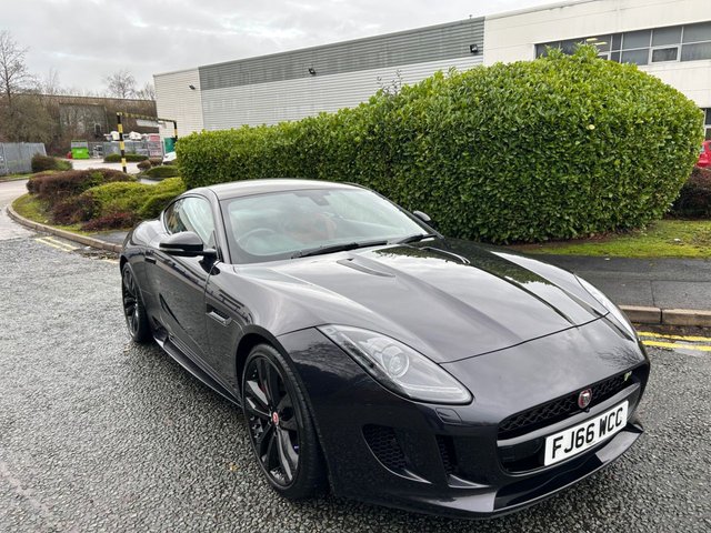 2016 66 Jaguar F-Type 5.0 V8 R Coupe 2dr Petrol Auto Euro 6 (s/s) (550 ps)-Factory Extras Worth £8,645-Registered Nov 2016-2 Former Keepers-Last Keeper Since Nov 2022-Finished In Rare Black Berry Metallic-Rare Carbon Fibre Roof-Two Tone Red/Black Leather Upholstery-Heated Front Seats-Deployable Rear Spoiler-Switchable Active Exhaust-Meridian Sound-Performance Sport Seating-Dual Climate Control-Cruise Control-Mfsw-Dab Radio-Bluetooth-Satnav-Heated Steering Wheel-20 Inch Gloss Black Alloy Wheels-Auto Tailgate-Reverse Camera-Electric Memory Seats-A One Off Car In This Colour, Very Low Miles & Rare Carbon Roof-Be Quick With This One.