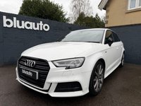 USED 2018 18 AUDI A3 1.5 TFSI CoD Black Edition Sportback 5dr Petrol S Tronic Euro 6 (s/s) (150 ps) Front & Rear Parking Sensors, 1 Owner From New, Superb Audi Service History, Part Leather S-Line Interior, Power Folding Heated Wingmirrors