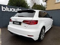 USED 2018 18 AUDI A3 1.5 TFSI CoD Black Edition Sportback 5dr Petrol S Tronic Euro 6 (s/s) (150 ps) Front & Rear Parking Sensors, 1 Owner From New, Superb Audi Service History, Part Leather S-Line Interior, Power Folding Heated Wingmirrors