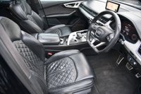 USED 2018 18 AUDI SQ7 4.0 TDI V8 Vorsprung SUV 5dr Diesel Tiptronic quattro Euro 6 (s/s) (435 ps) ULEZ Free | 2 Keys | Full Service History | 7 Seats | Panoramic Glass Sunroof | Full Audi Exclusive Velcona Leather | BOSE 3D Sound System | Trailer Pack | Ambient Lights | Heated Front & Rear Seats | LED Headlights | Electrically Adjustable Steering Column | Audi Phone Box | Privacy Glass | Heated Exterior Mirrors | MOT Valid ( 27/04/2026)