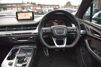 USED 2018 18 AUDI SQ7 4.0 TDI V8 Vorsprung SUV 5dr Diesel Tiptronic quattro Euro 6 (s/s) (435 ps) ULEZ Free | 2 Keys | Full Service History | 7 Seats | Panoramic Glass Sunroof | Full Audi Exclusive Velcona Leather | BOSE 3D Sound System | Trailer Pack | Ambient Lights | Heated Front & Rear Seats | LED Headlights | Electrically Adjustable Steering Column | Audi Phone Box | Privacy Glass | Heated Exterior Mirrors | MOT Valid ( 27/04/2026)