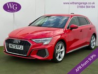 USED 2022 72 AUDI A3 1.4 TFSIe 40 S line Sportback 5dr Petrol Plug-in Hybrid S Tronic Euro 6 (s/s) 13kWh (204 ps) 