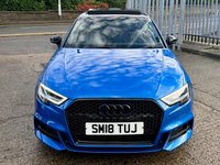 USED 2018 18 AUDI S3 2.0 TFSI Black Edition Sportback 5dr Petrol S Tronic quattro Euro 6 (s/s) (310 ps) 