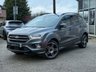 USED 2017 67 FORD KUGA 2.0 TDCi EcoBlue ST-Line SUV 5dr Diesel Manual Euro 6 (s/s) (150 ps) Finished in MAGNETIC GREY METALLIC with Part Leather trim. This Kuga is a great choice if you like driving. It's one of the most enjoyable, practical and fun family SUV's around. Features include Sat Nav, DAB, Full Leather/Alcantara, Cruise Control, 19" Alloys, B/Tooth and much more. Serviced at 14015 miles, 28912 miles, 40154 miles, 48707 miles, 51462 miles and at 57456 miles on 21/7/2025.