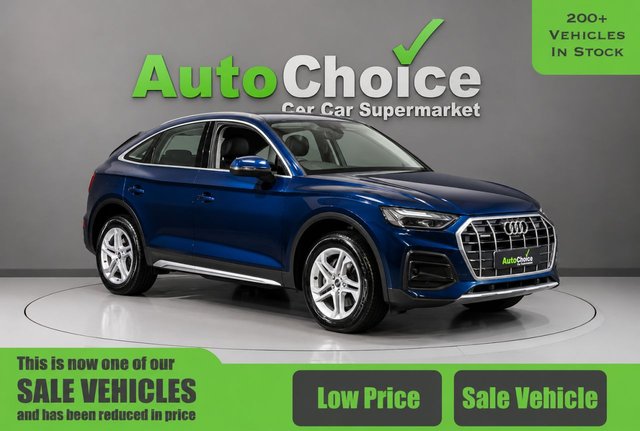 View our Audi Q5 2.0 TDI 40 Sport Sportback 5dr Diesel S Tronic quattro Euro 6 (s/s) (204 ps) in Blackburn  *ULEZ, UPTO 45MPG, HUGE SPEC, CHOICE OF 2!!*