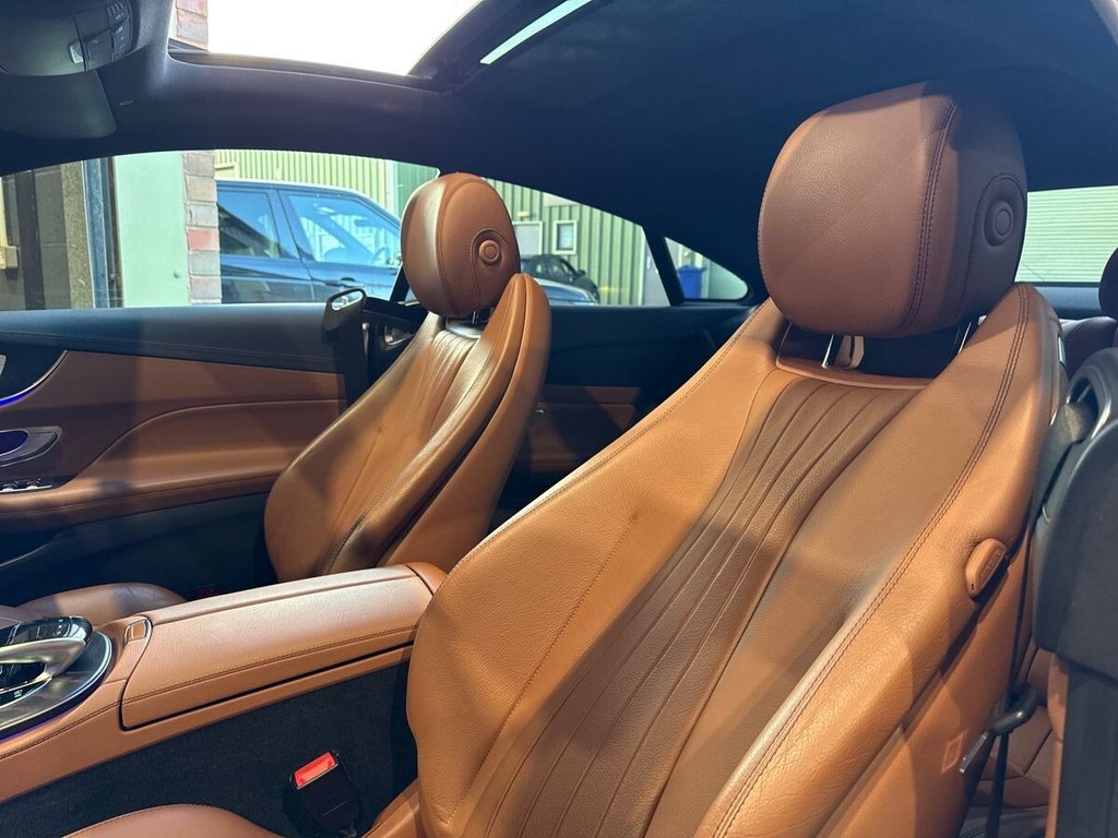 USED 2017 17 MERCEDES-BENZ E-CLASS 3.0 E400 V6 AMG Line (Premium Plus) Coupe 2dr Petrol G-Tronic+ 4MATIC Euro 6 (s/s) (333 ps) SOFT CLOSE|PAN ROOF|BLIND SPOT