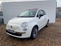 USED 2015 65 FIAT 500C 1.2 Lounge Convertible 2dr Petrol Manual Euro 6 (s/s) (69 bhp) Full service history. 2 keys