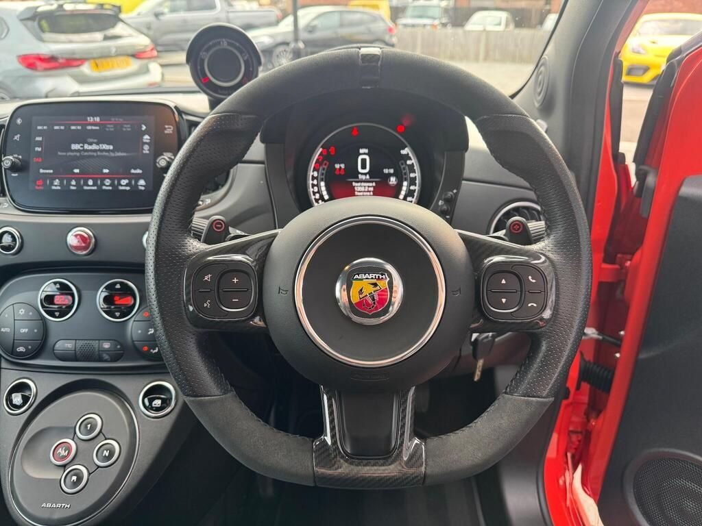 USED 2024 24 ABARTH 695 1.4 T-Jet Competizione Hatchback 3dr Petrol Auto Euro 6 (180 bhp)  MONZA EXHAUST|CARBON BUCKETS
