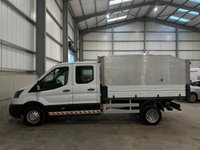 USED 2020 70 FORD TRANSIT 350 2.0 ECOBLUE 130PS RWD DOUBLE CAB HIGH SIDED TIPPER - NO VAT 