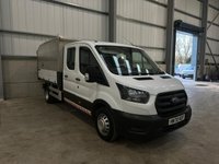 USED 2020 70 FORD TRANSIT 350 2.0 ECOBLUE 130PS RWD DOUBLE CAB HIGH SIDED TIPPER - NO VAT 