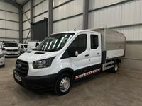 USED 2020 70 FORD TRANSIT 350 2.0 ECOBLUE 130PS RWD DOUBLE CAB HIGH SIDED TIPPER - NO VAT 