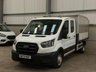 USED 2020 70 FORD TRANSIT 350 2.0 ECOBLUE 130PS RWD DOUBLE CAB HIGH SIDED TIPPER - NO VAT 