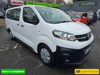USED 2020 70 VAUXHALL VIVARO LIFE White Euro 6 9-seater with 56,143 miles, 6-Speed Manual, Bluetooth, Cruise Control and more. **NO VAT.** This 2020 Vauxhall Vivaro Life Edition L presents a superb opportunity with its remarkably low mileage for its age, having covered just 56,143 miles. This Euro 6 compliant 1.5 litre diesel model offers generous seating for nine passengers, making it ideal for larger families or group transport. It comes with a comprehensive full service history, ensuring its upkeep has been meticulously managed. For your peace of mind, a 3 month warranty is included, and the vehicle will be supplied with a fresh