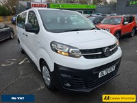 USED 2020 70 VAUXHALL VIVARO LIFE White Euro 6 9-seater with 56,143 miles, 6-Speed Manual, Bluetooth, Cruise Control and more. **NO VAT.** This 2020 Vauxhall Vivaro Life Edition L presents a superb opportunity with its remarkably low mileage for its age, having covered just 56,143 miles. This Euro 6 compliant 1.5 litre diesel model offers generous seating for nine passengers, making it ideal for larger families or group transport. It comes with a comprehensive full service history, ensuring its upkeep has been meticulously managed. For your peace of mind, a 3 month warranty is included, and the vehicle will be supplied with a fresh