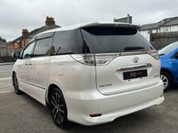 USED 2014 TOYOTA ESTIMA 2.4 Automatic Petrol MPV 6 Seater White 5dr JAPANESE IMPORTED TOYOTA ESTIMA. 2.4 AUTOMATIC 6 SEATER. CLEAN CONDITION THROUGHOUT. AWAITING REGISTRATION. FINISHED IN PEARL WHITE. SPEC INCLUDES DIAMOND CUT ALLOY WHEELS, PRIVACY GLASS, WIND DEFLECTORS, FRONT FOGLIGHTS, HIDEAWAY REAR SEATS, PART LEATHER INTERIOR, ELECTRIC WINDOWS, CRUISE CONTROL, MULTI FUNCTION STEERING WHEEL, AC, DUAL CLIMATE CONTROL, KEYLESS, ELECTRIC SLIDING DOORS, FOLDING DOOR MIRRORS + 3 MONTHS WARRANTY + 12 MONTHS AA BREAKDOWN COVER.