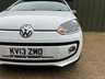 USED 2013 13 VOLKSWAGEN UP! 1.0 up! White Hatchback 3dr Petrol Manual Euro 5 (75 ps) 